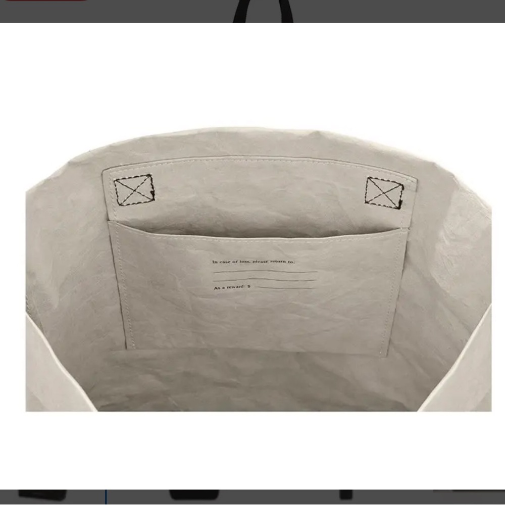 Moleskine The Go Shopper Black and Grey Minimalist Tote Bag, NWT. - Picture 6 of 11